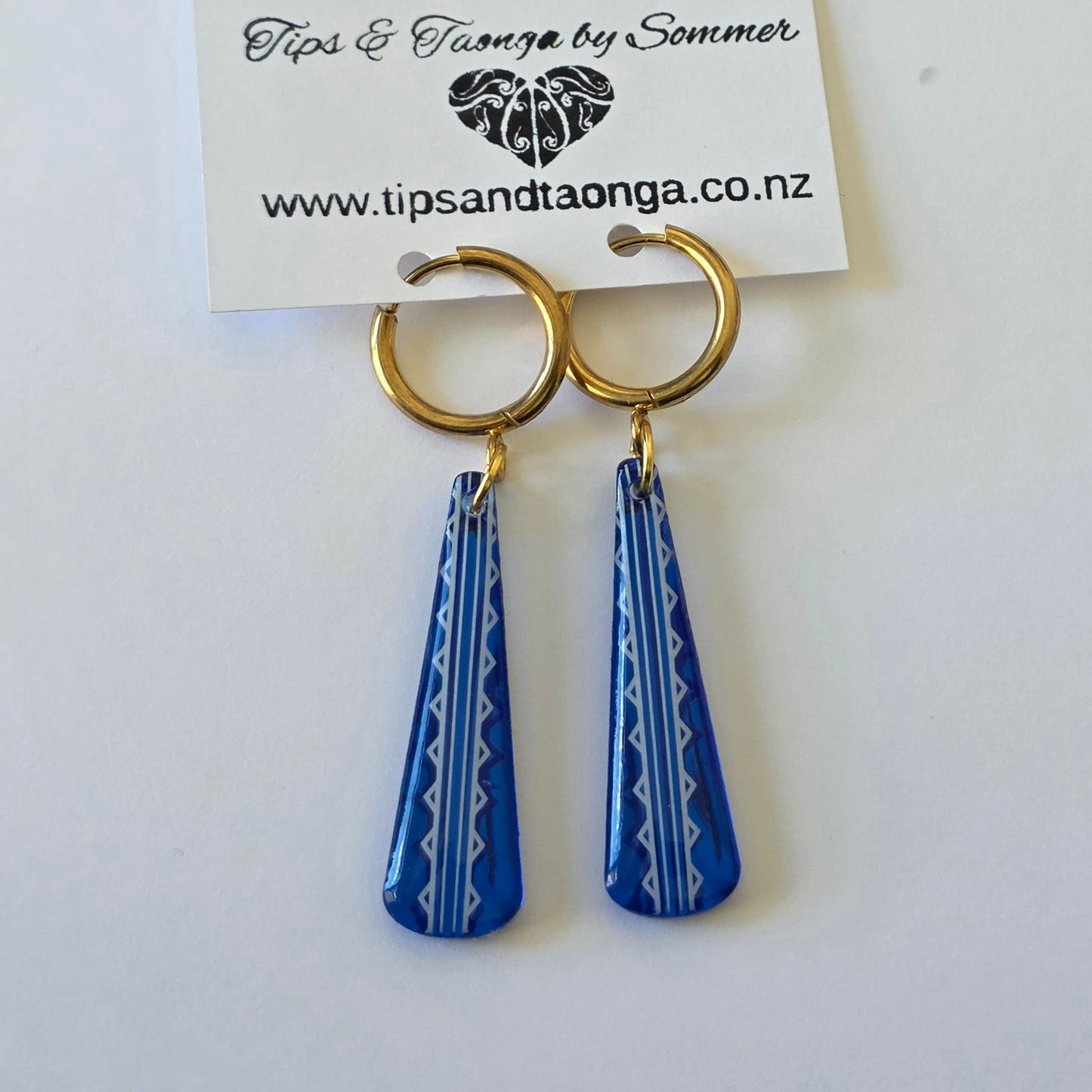 Niho roimata | mirrored short teardrop